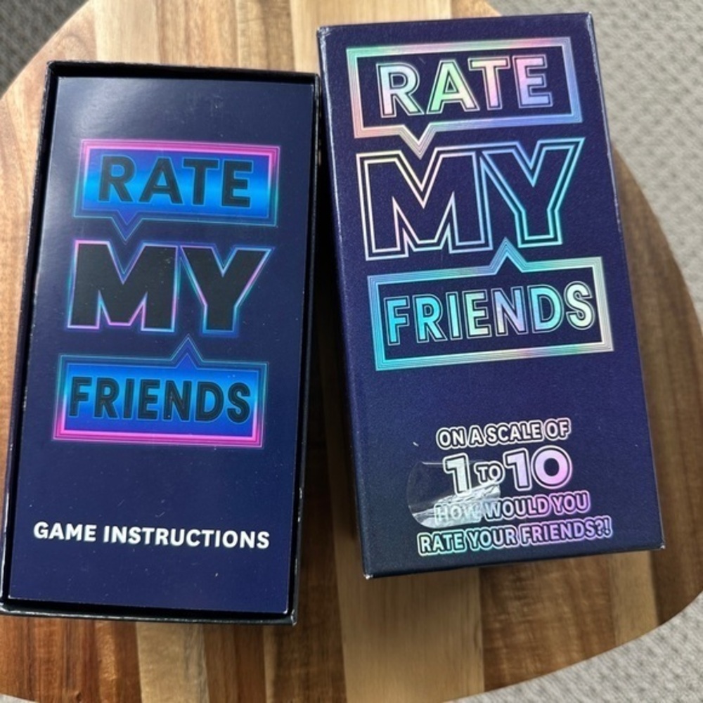 Rate My Friends Card Game age 17+